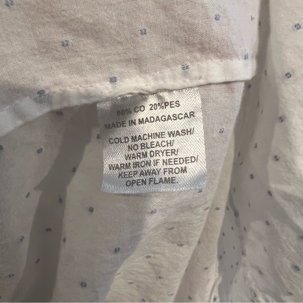 Hill House Home Ellie Nap Dress White with Blue Swiss Dots Coastal Grandma - Picture 6 of 6